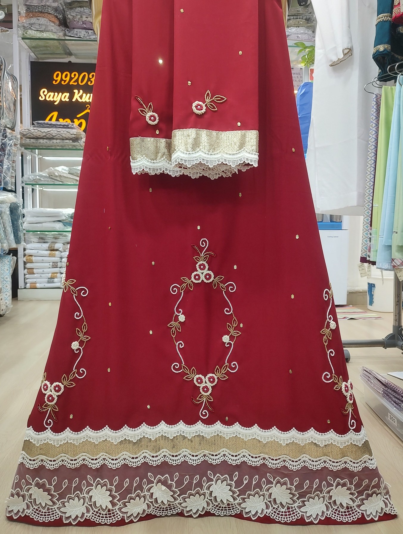 Handwork Red Bridal Rida Handwork Red Bridal Rida